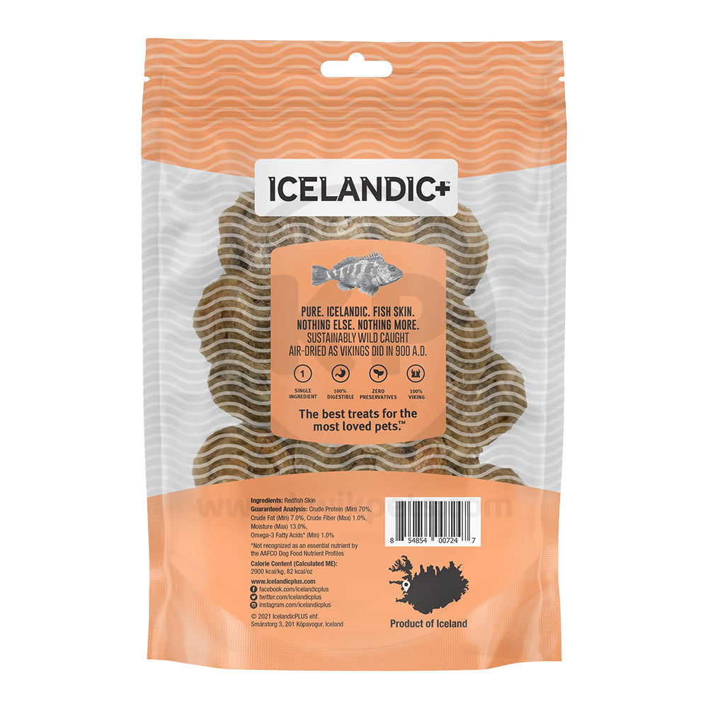 Icelandic+ Redfish Skin Rolls Dog Treats 3-oz