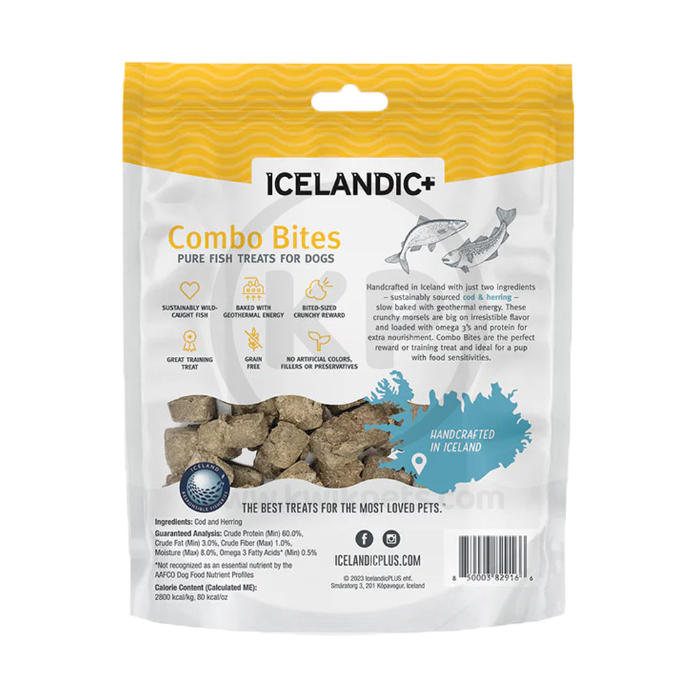 Icelandic+ Cod & Herring Combo Bites Dog Treats 3.52-oz