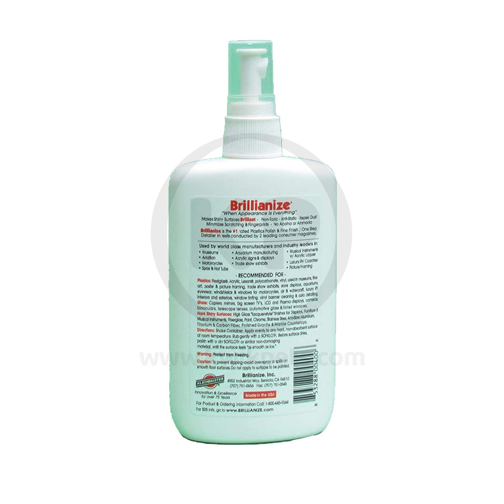 Brillianize Plastic Cleaner in Pump Spray Bottle 8-oz