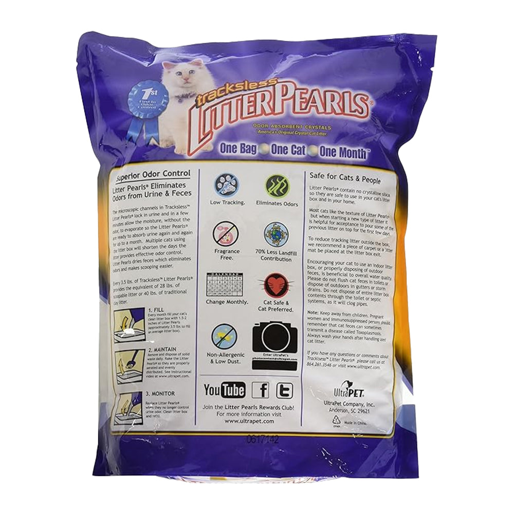 Ultra Pet Litter Pearls Tracksless Cat Litter 3.5-lb