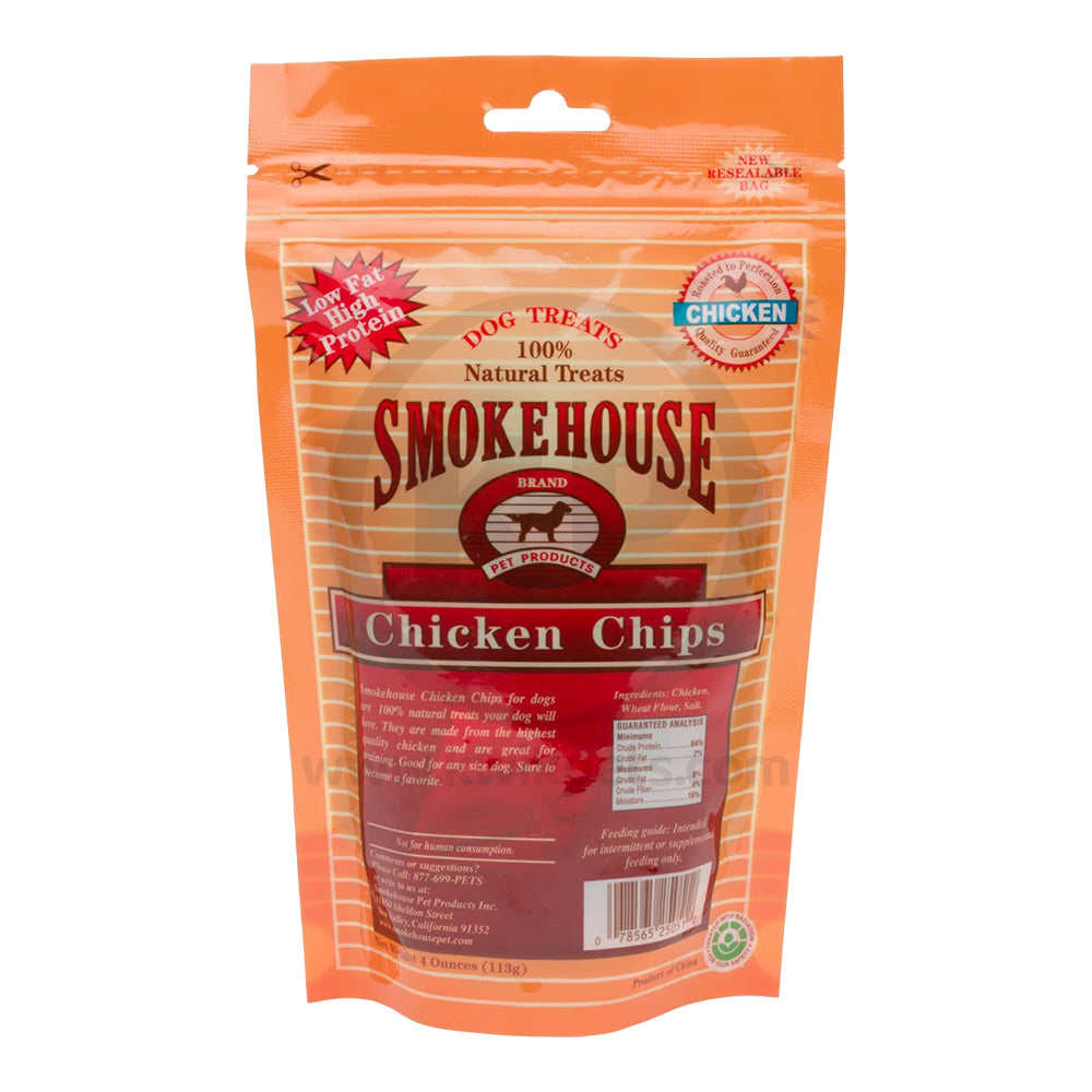 Smokehouse Chicken Chips Dog Treat Small 4-oz