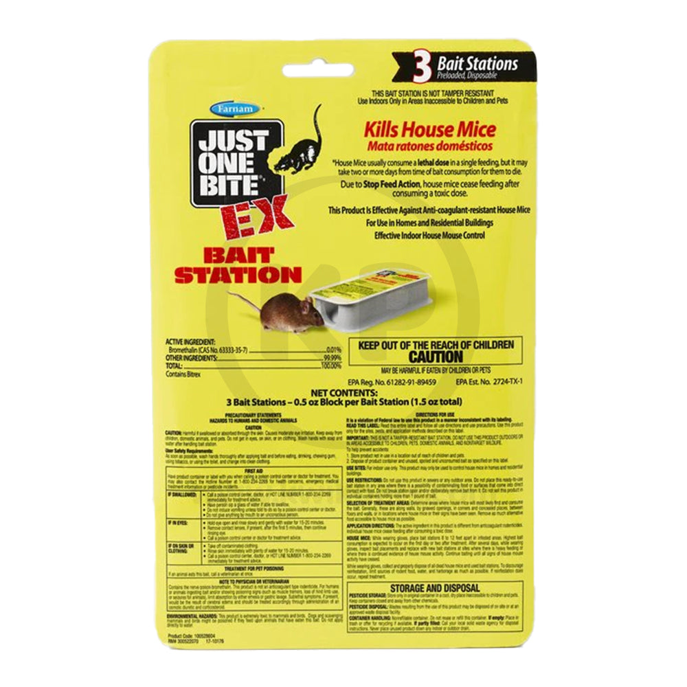 Farnam Just One Bite EX Mouse Bait Station 3 Count