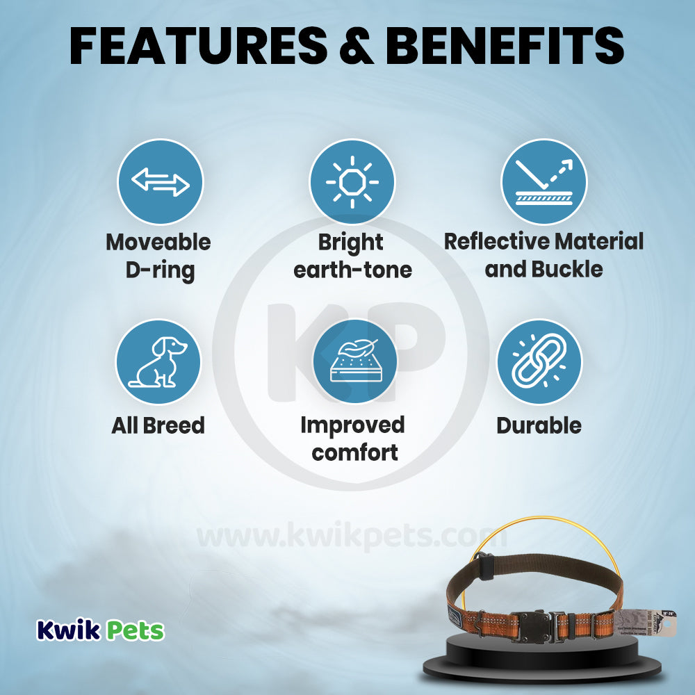 Coastal Pet K9 Explorer® Reflective Adjustable Dog Collar 1in X 12-18in