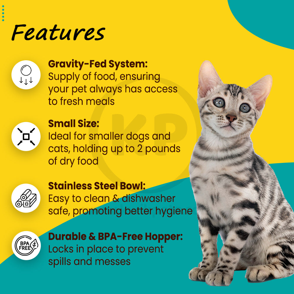 PetSafe Healthy Food Station Automatic Dog & Cat Gravity Feeder Small