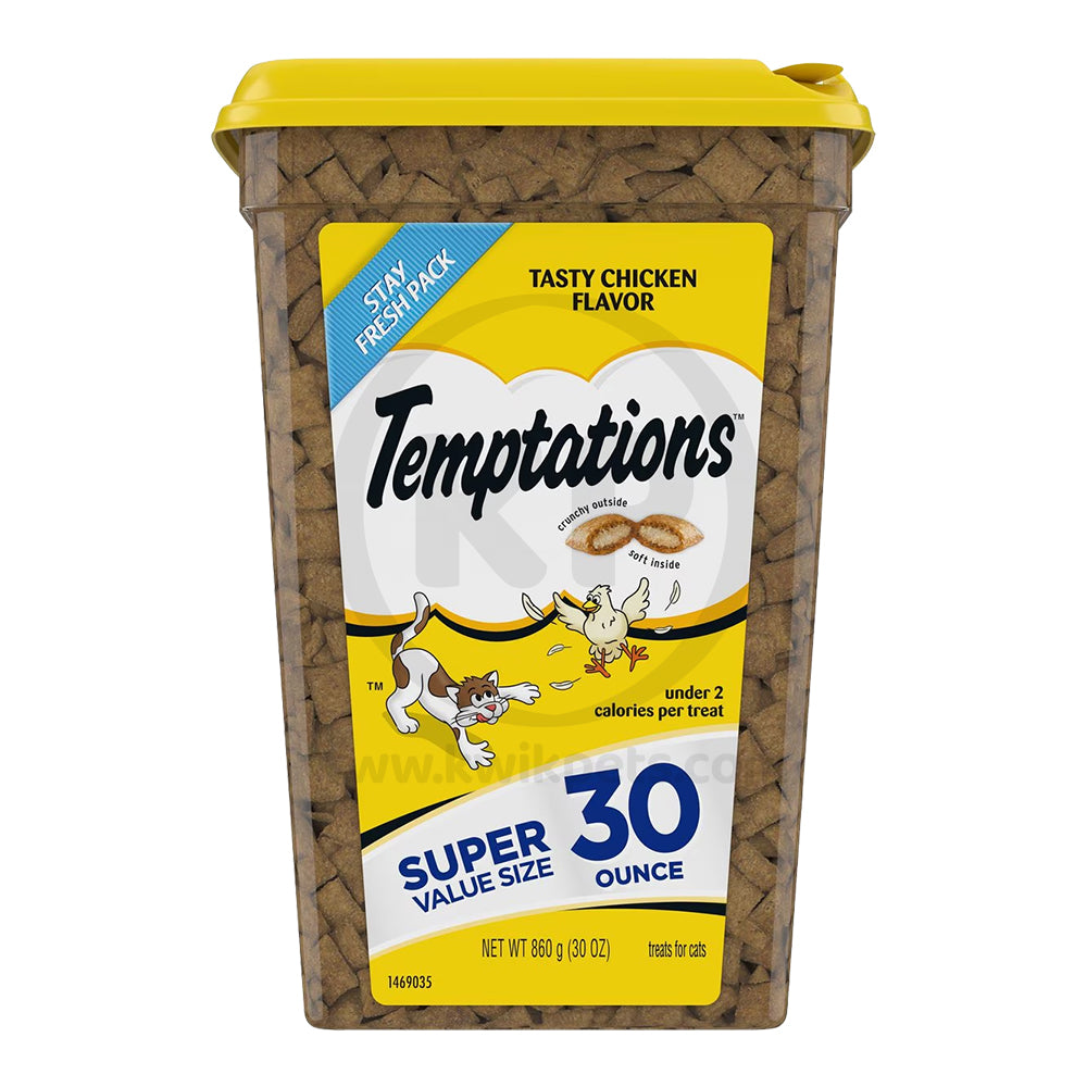 Temptations Classics Crunchy & Soft Adult Cat Treats Tasty Chicken 30-oz