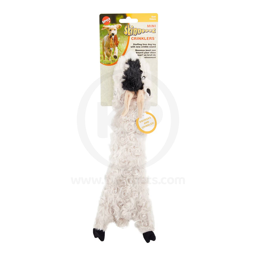 Skinneeez Crinkler Dog Toy Goat 14-in