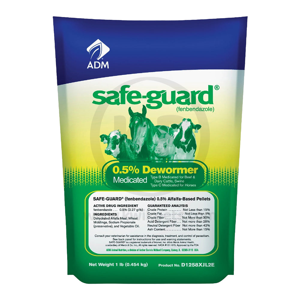 ADM Safe-Guard 0.5% Multi-Species Dewormer 1-lb