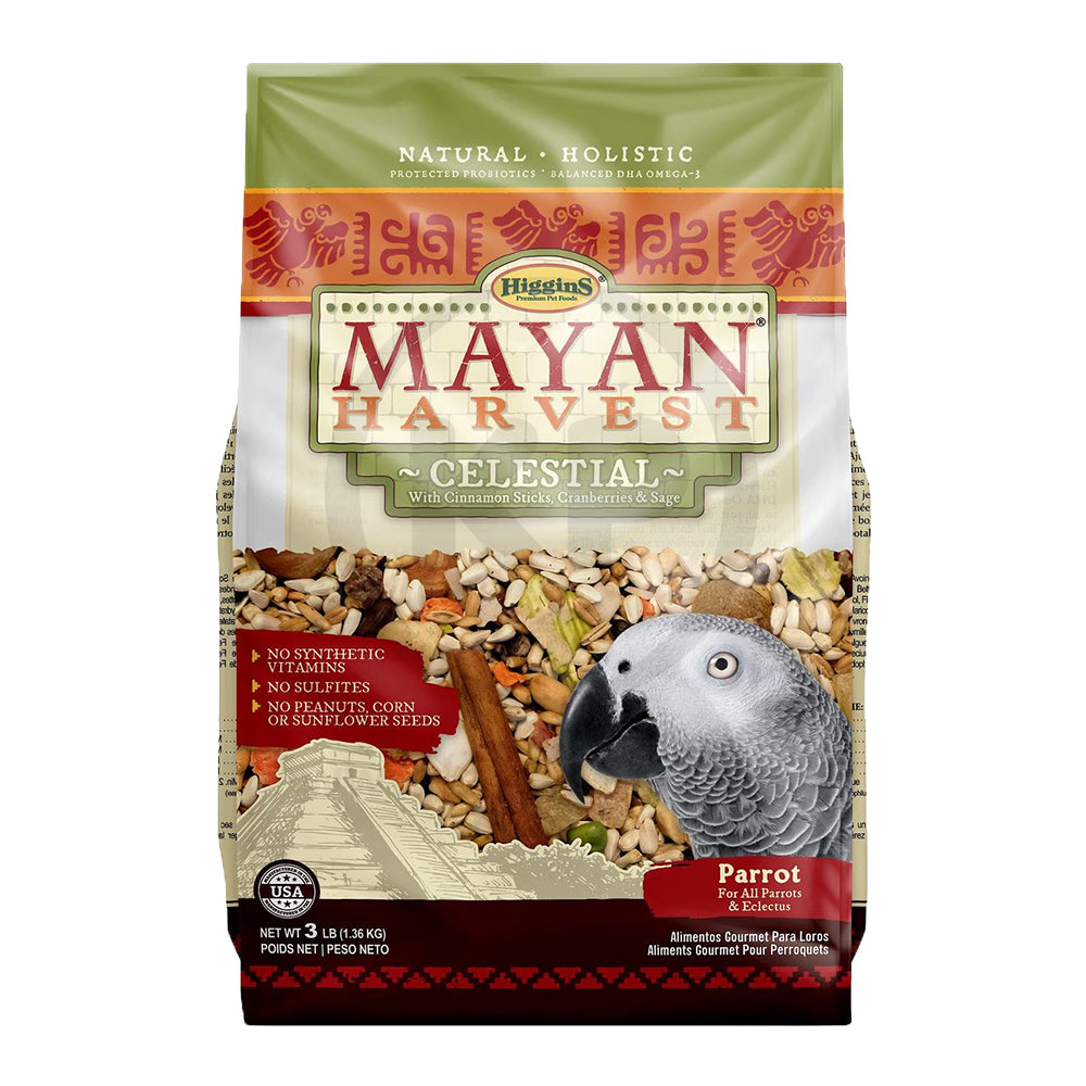 Higgins Mayan Harvest Celestial Blend Parrot & Eclectus Bird Food 3-lb