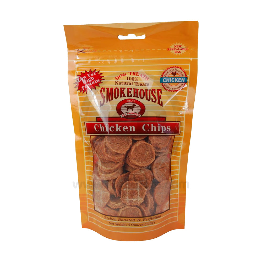 Smokehouse Chicken Chips Dog Treat Small 4-oz