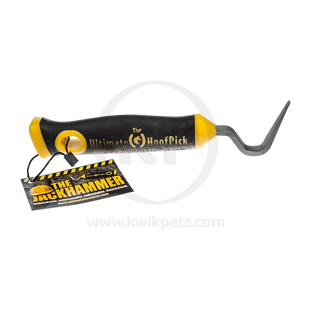 Jackhammer Ultimate Hoofpick Yellow/Black 8″ UH100