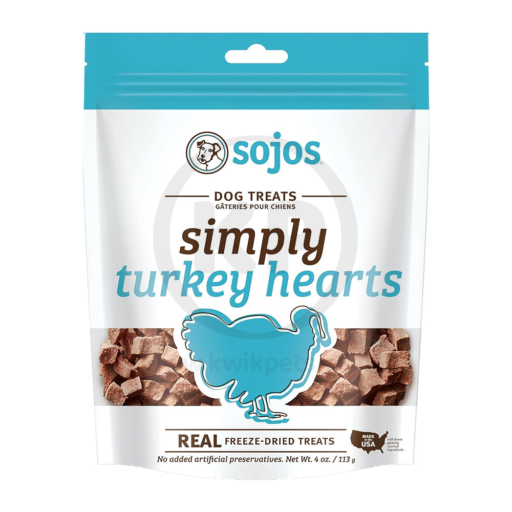 Sojos Simply Turkey Freeze Dried Dog Treats 4-oz