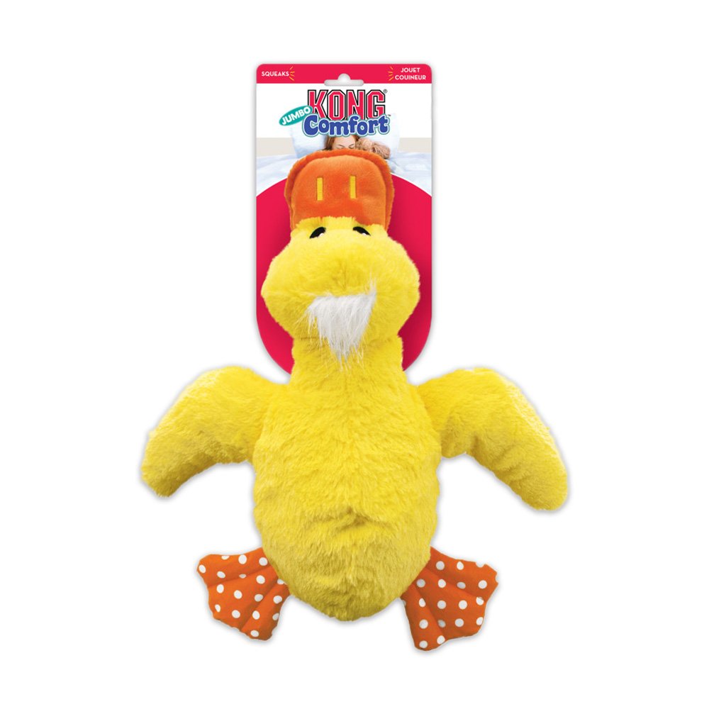 KONG Comfort Duck Jumbo Dog Toy Assorted XL