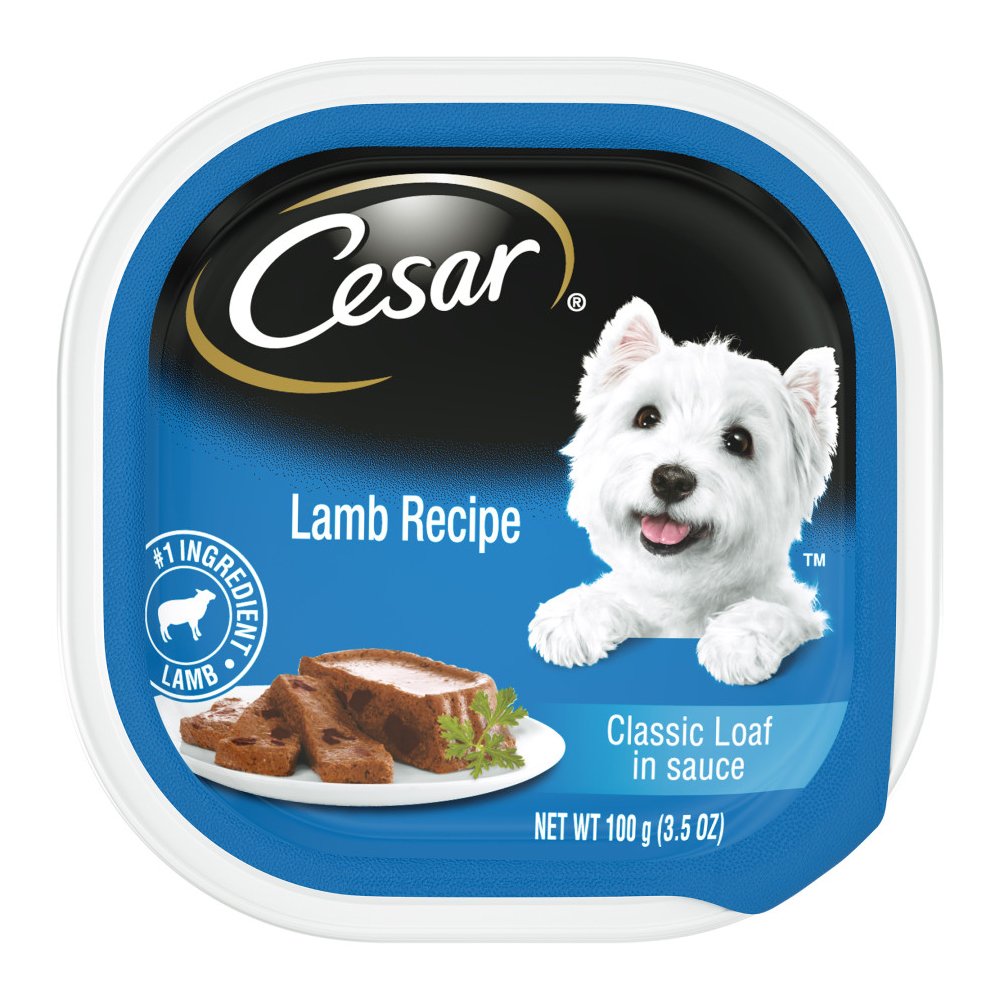 Cesar Classic Loaf in Sauce Adult Wet Dog Food Lamb 3.5-oz