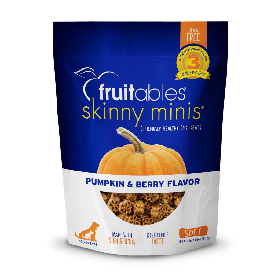 Fruitables Skinny Minis Pumpkin & Berry Soft Dog Treats 5-oz