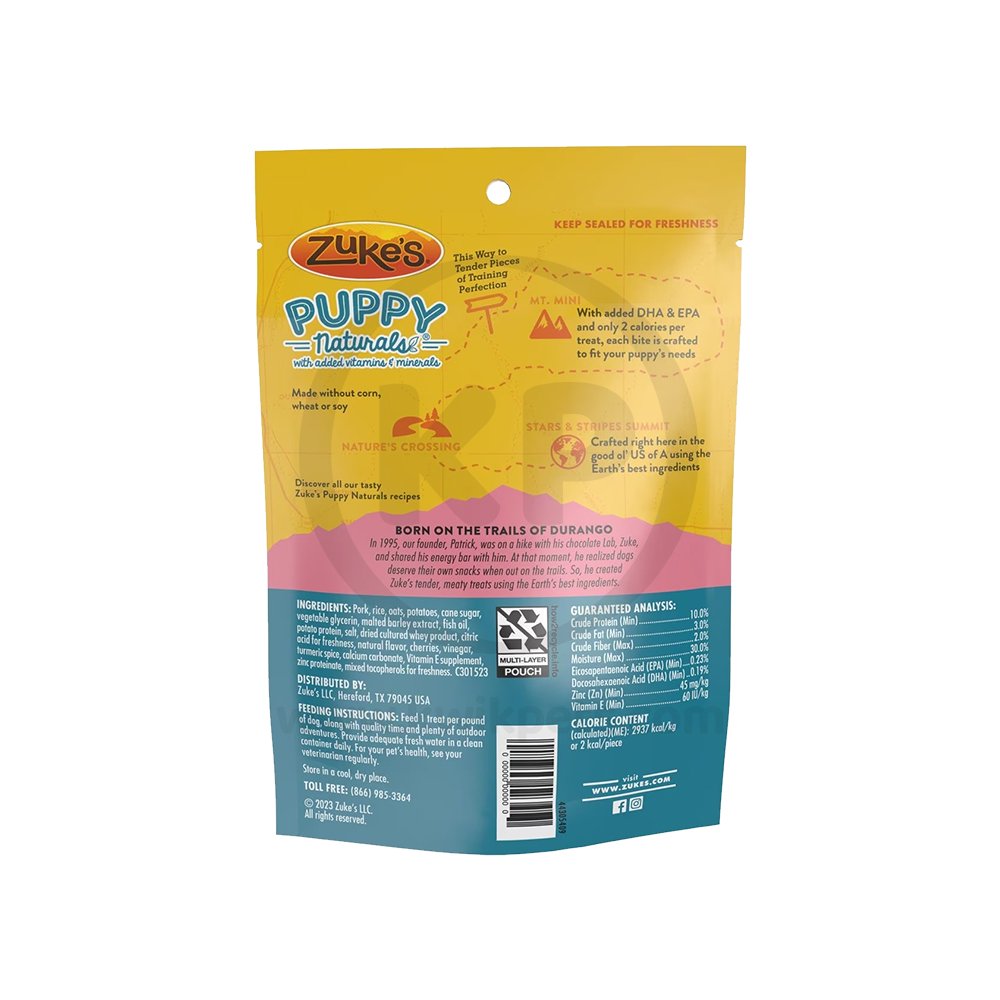 Zuke’s Puppy Naturals Pork Dog Treats 5-oz