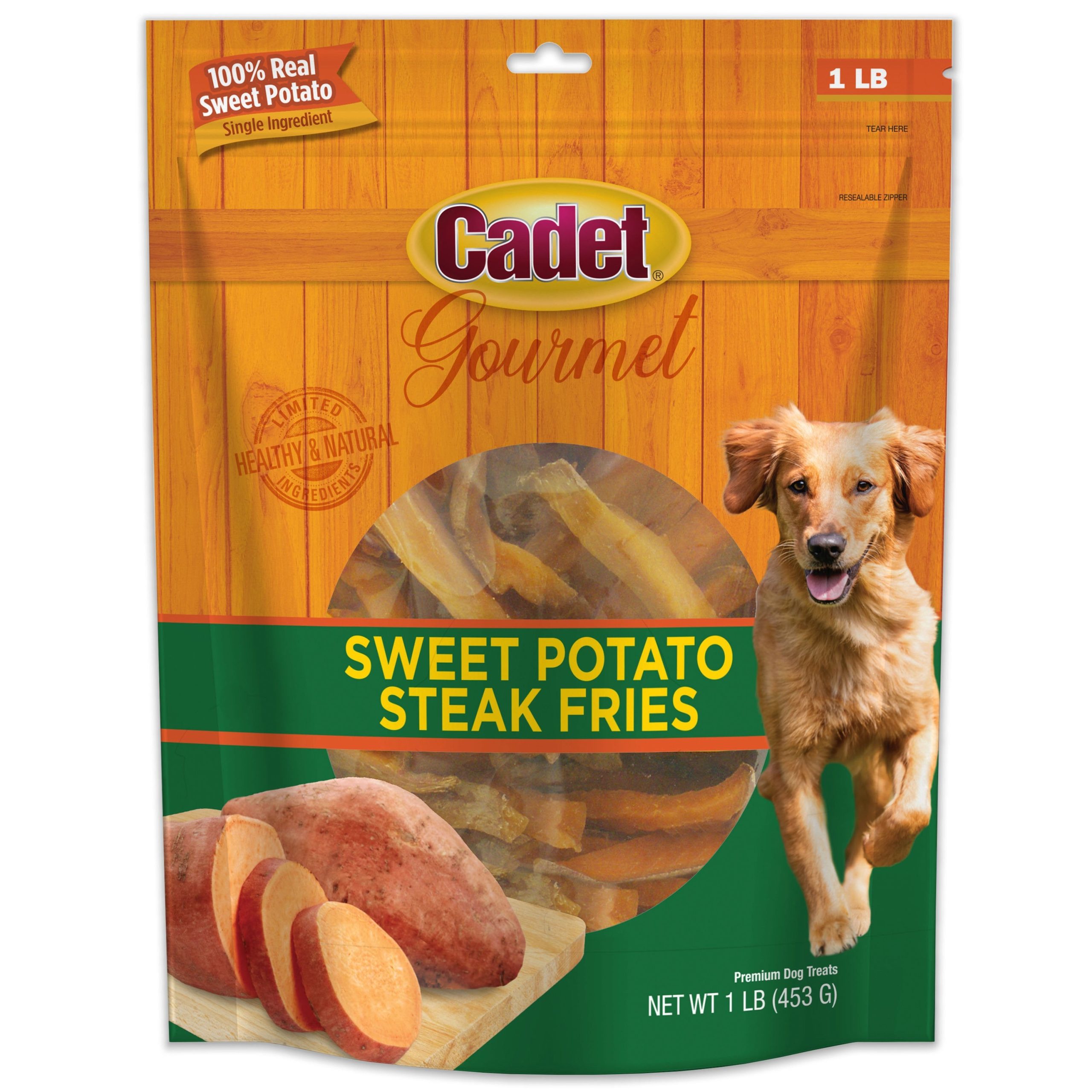 Cadet Gourmet Sweet Potato Steak Fries Dog Treats 1-lb