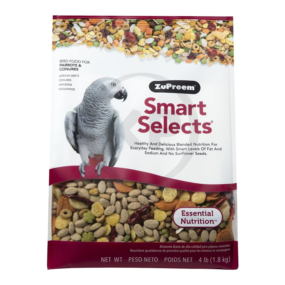 ZuPreem Smart Selects Bird Food Parrots & Conures 4-lb