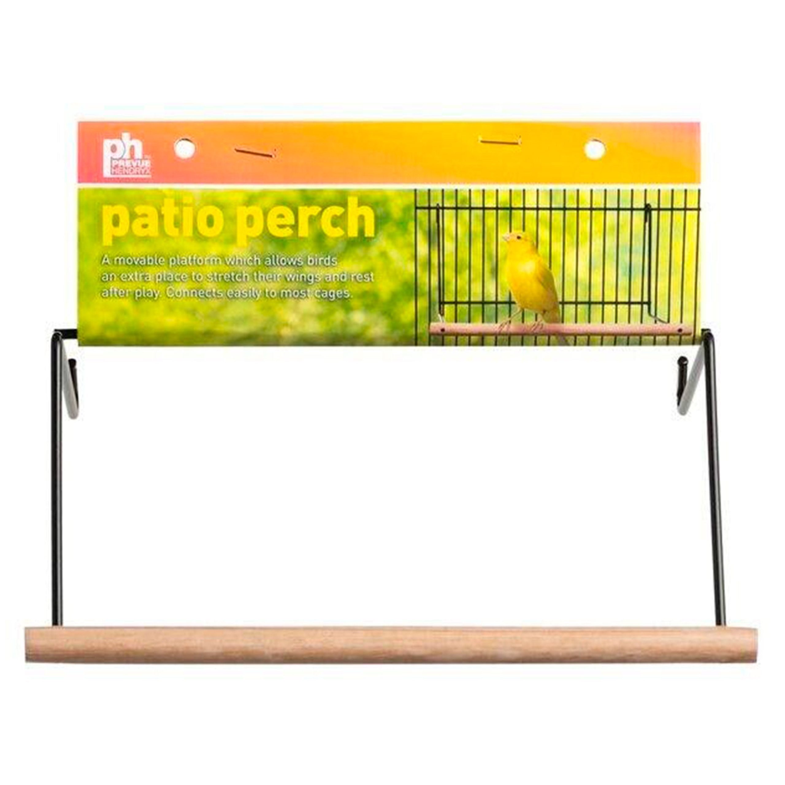 Prevue Pet Products Wood Patio Perch Brown Small 8-in