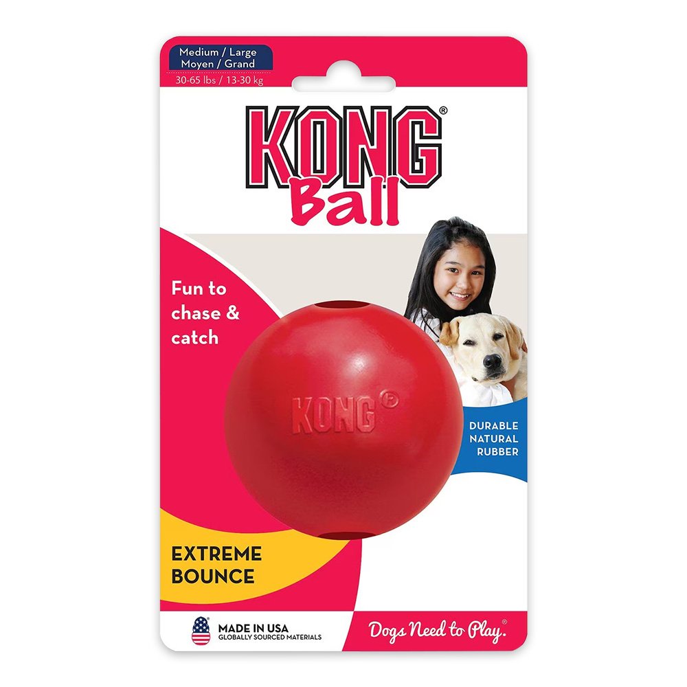 KONG Ball Dog Toy Red Medium/Large