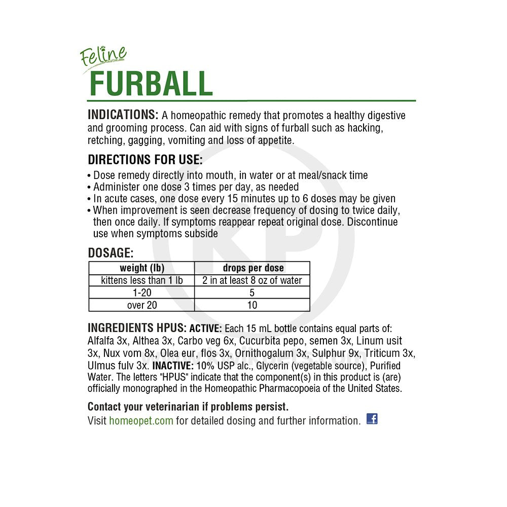 HomeoPet FELINE Furball Relief 0.5-oz