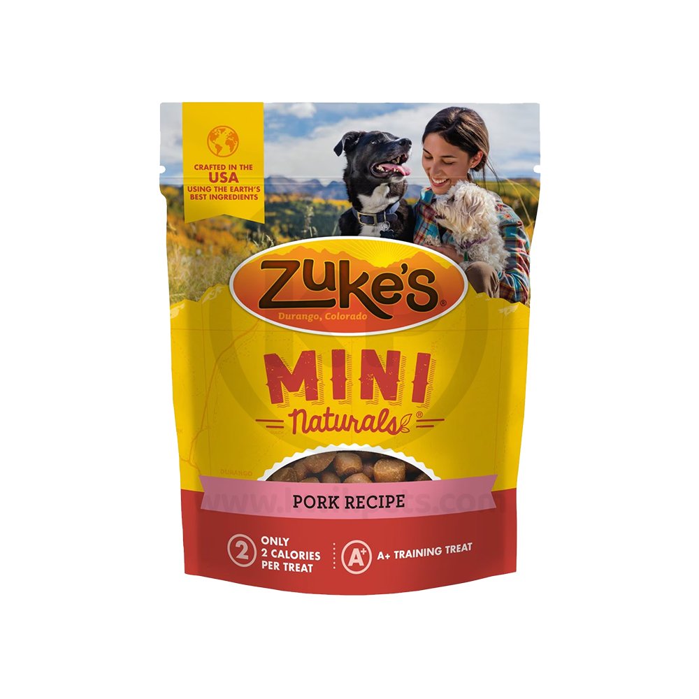 Zuke’s Mini Naturals Pork Dog Treats 6-oz