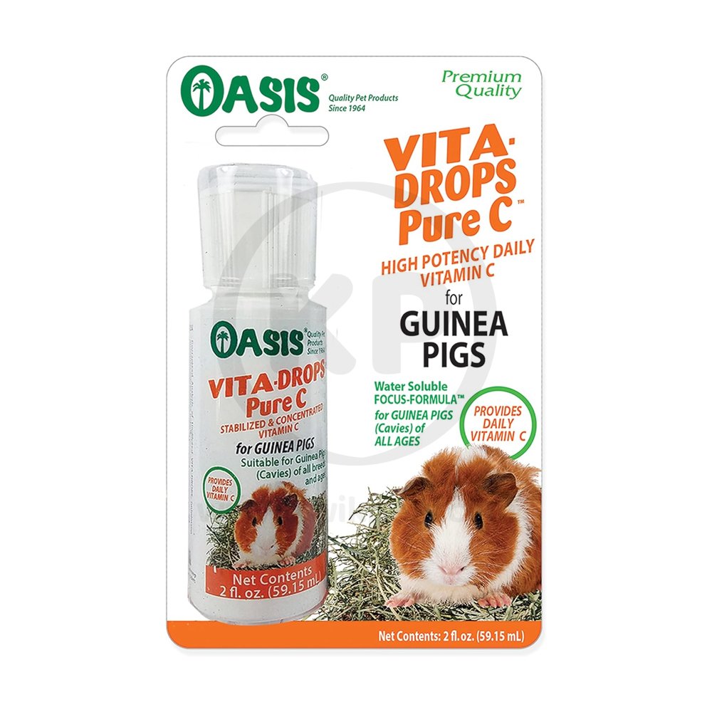 Oasis Vita-Drops Pure Vitamin C Supplement for Guinea Pigs 2-oz