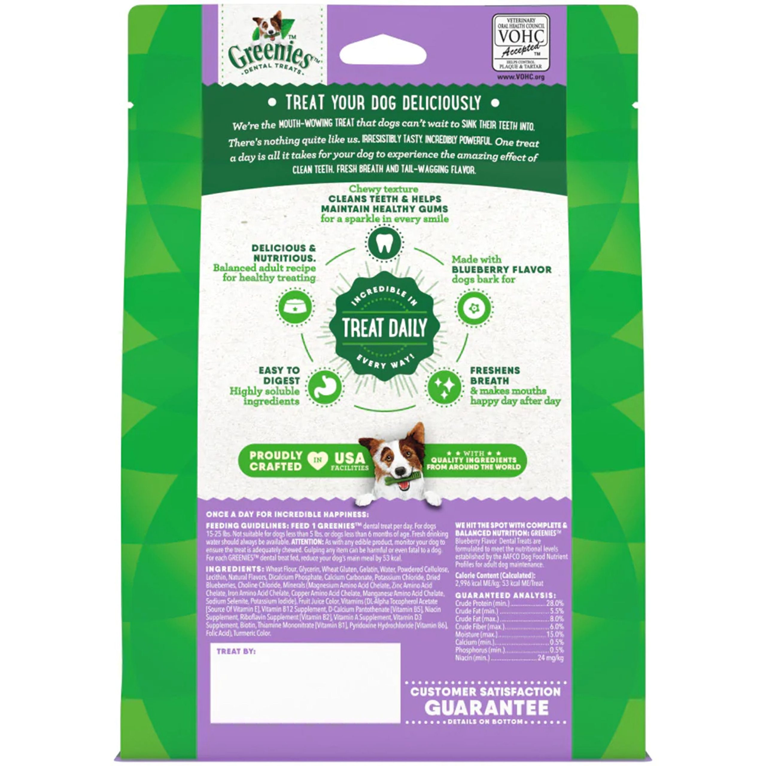 Greenies Blueberry Dog Dental Treats Petite 12-oz 20 Count