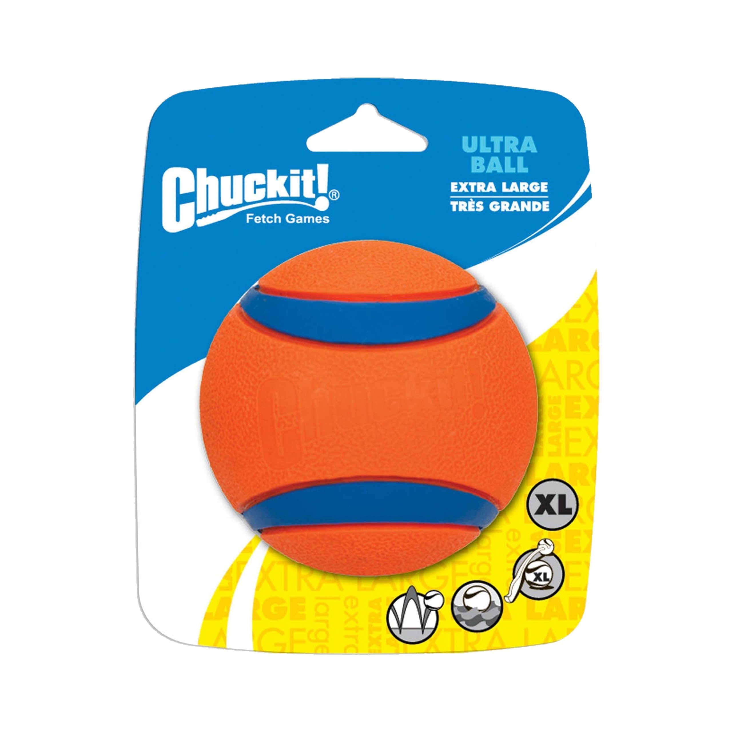 Chuckit! Ultra Ball Dog Toy Blue/Orange X-Large