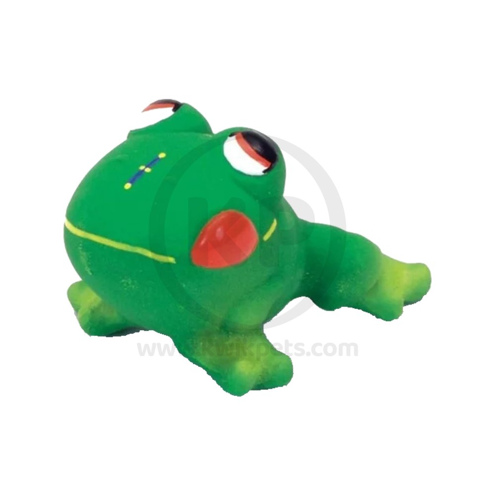 Coastal Rascals Latex Dog Toy Frog Green 3-in