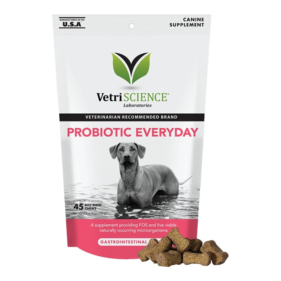 VetriScience Probiotic Everyday Dog Chews Duck Flavor 45 Count