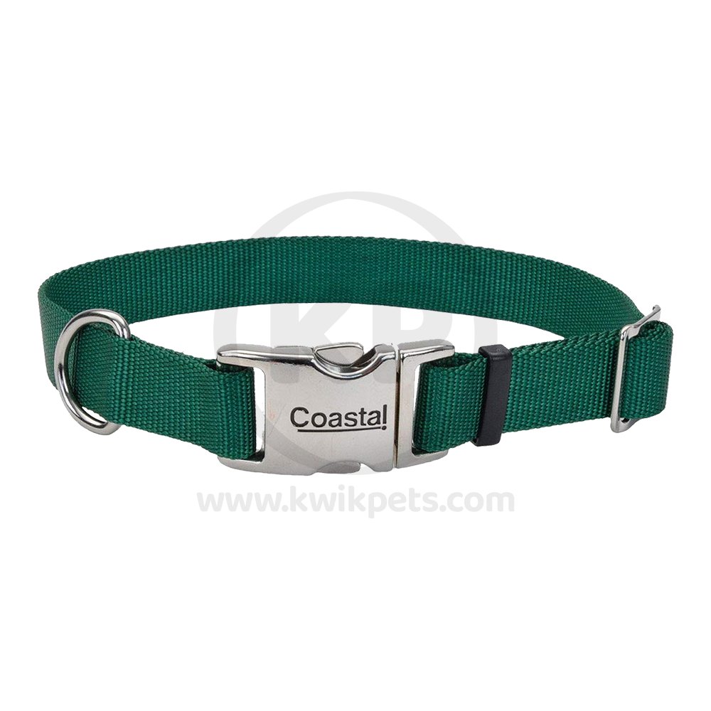 Coastal Double-Ply Nylon Dog Collar Hunter 1 in X 20 in