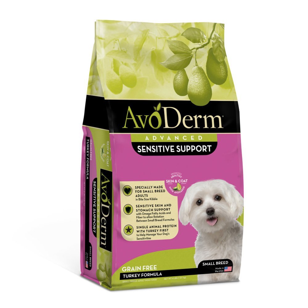 AvoDerm Natural Advanced Sensitive Support Small Breed Turkey Formula Dry Dog Food 4-lb