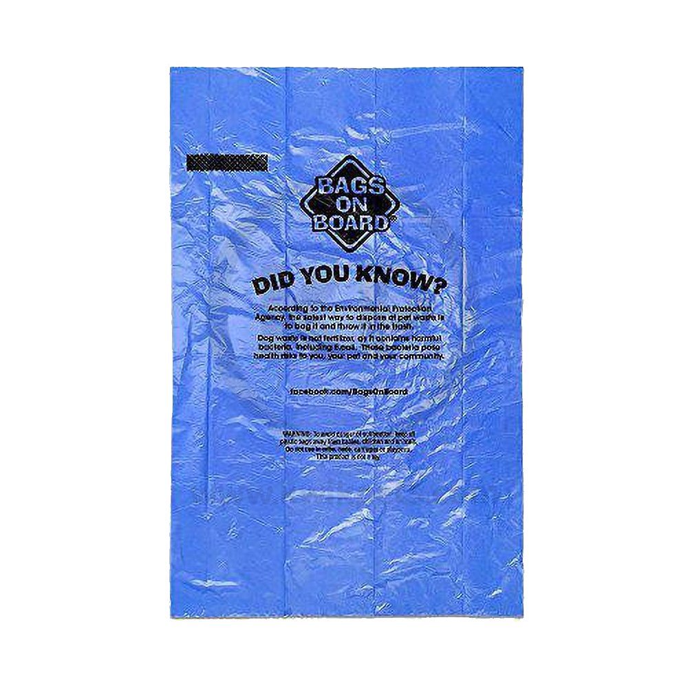 Bags on Board Waste Pick-up Refill Bags Blue 60 Count