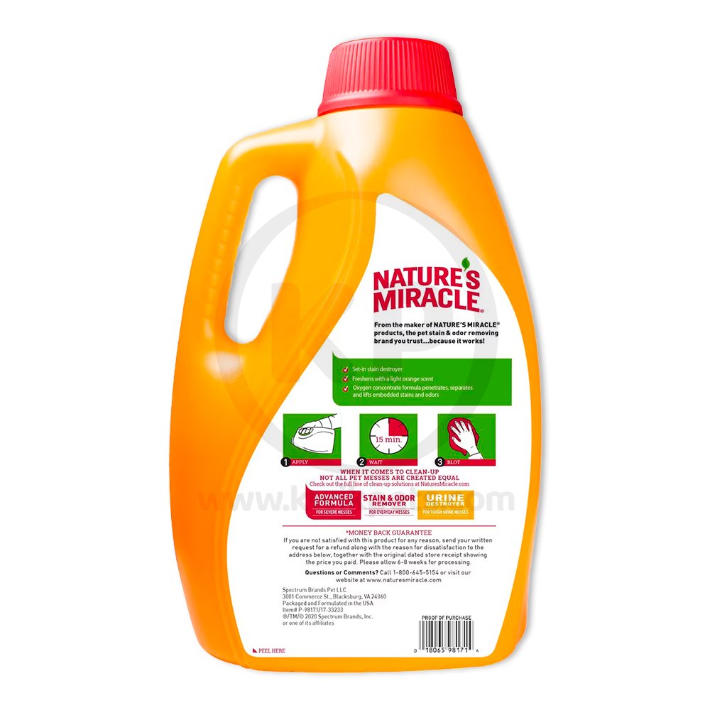 Nature’s Miracle OXY Formula Set-In Stain Destroyer for Dogs 128-oz