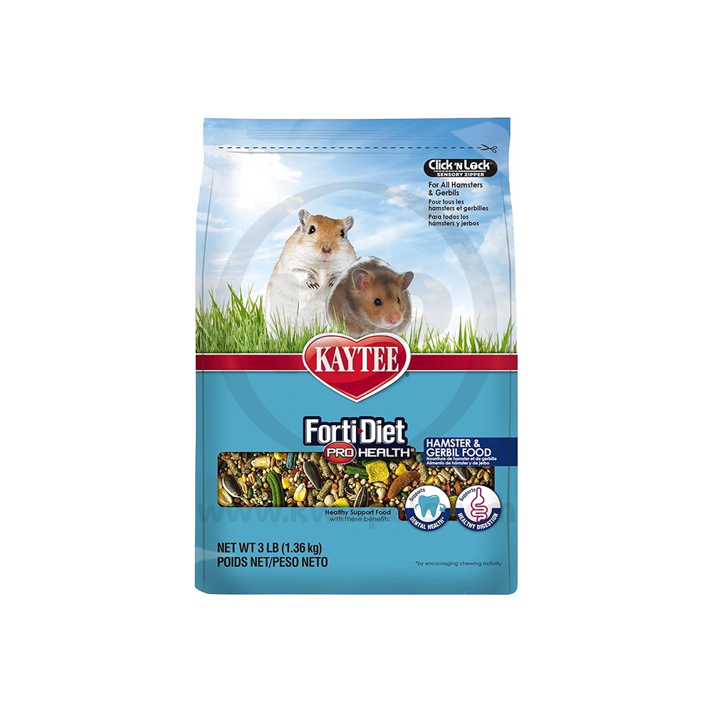 Kaytee Forti-Diet Pro Health Hamster & Gerbil Food 3-lb