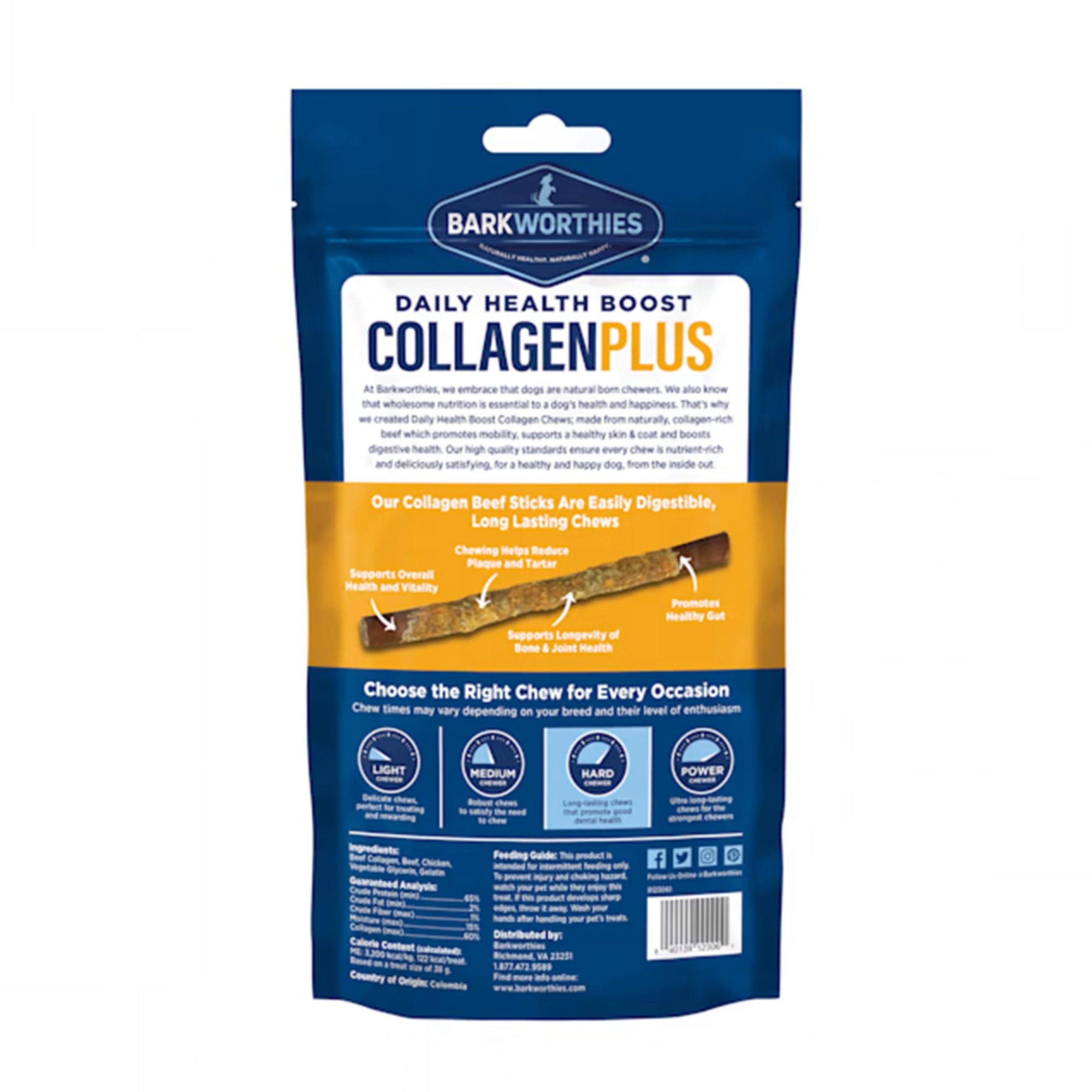 Barkworthies Chicken Wrapped Collagen 6″ 3 pk