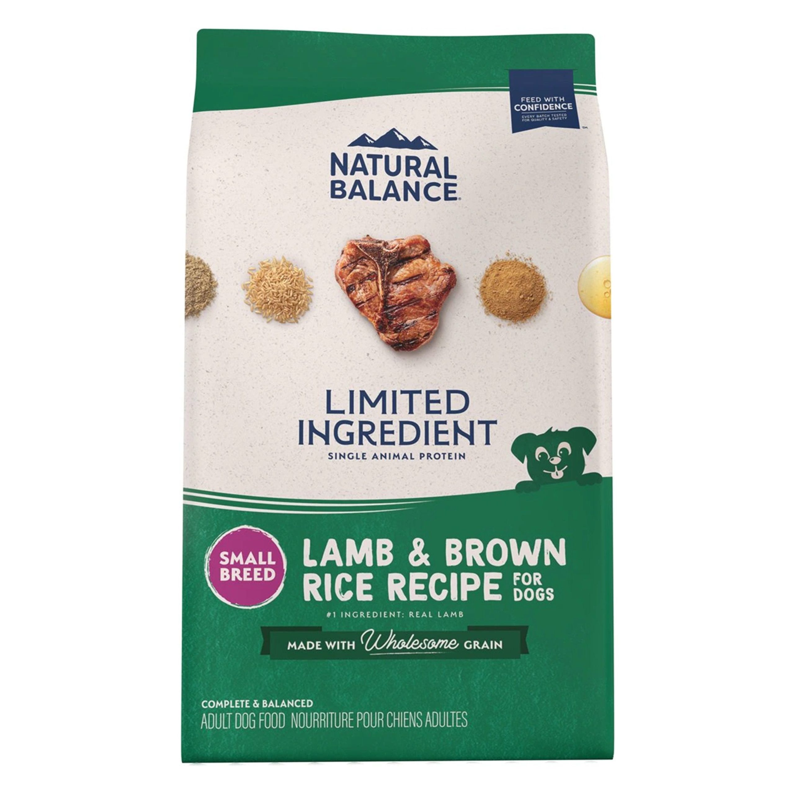 Natural Balance Pet Foods Limited Ingredient Small Breed Dry Dog Food Lamb & Brown Rice 4-lb