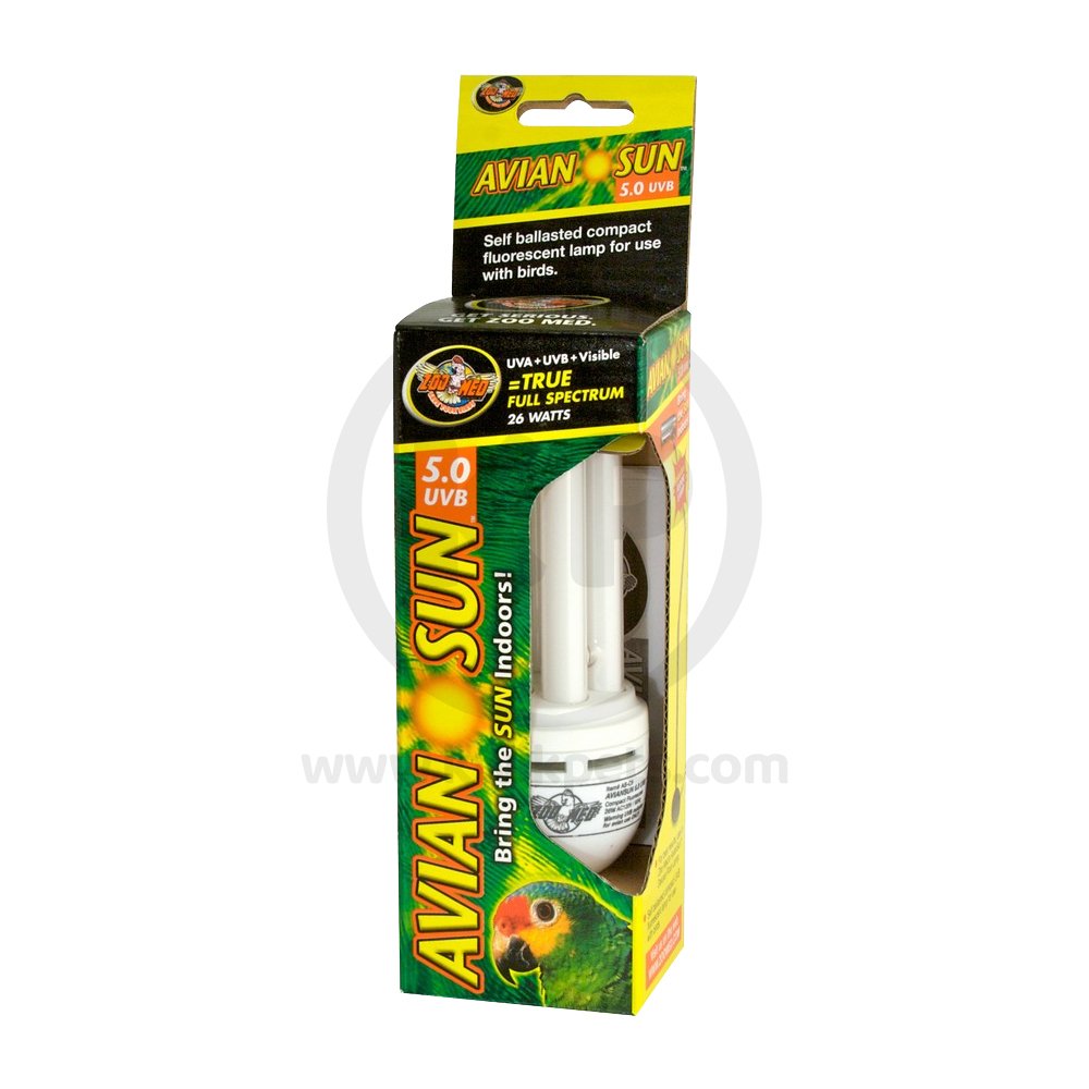 Zoo Med Avian Sun 5.0 UVB Compact Fluorescent Lamp White