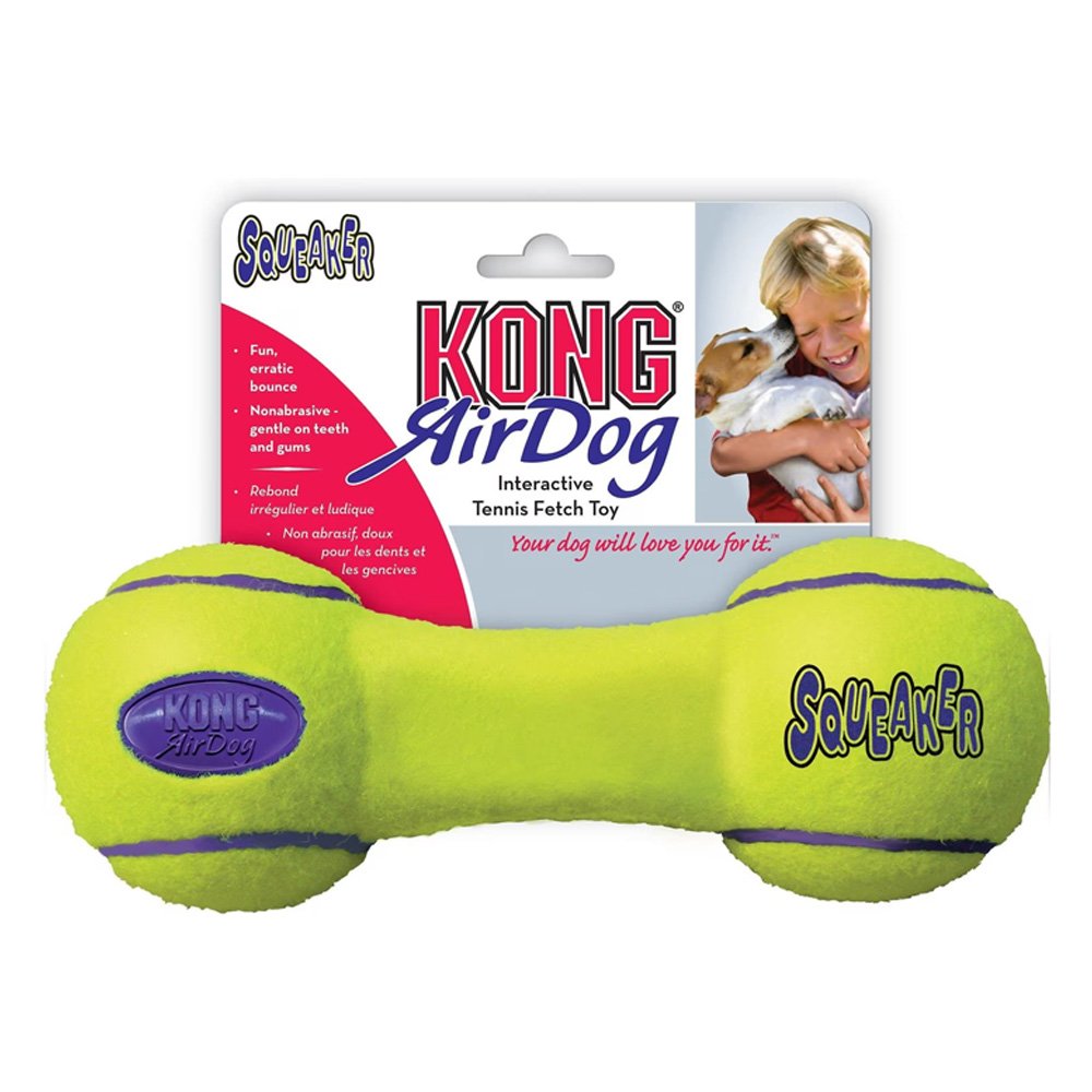 KONG Air Dog Squeaker Dumbbell Dog Toy Small