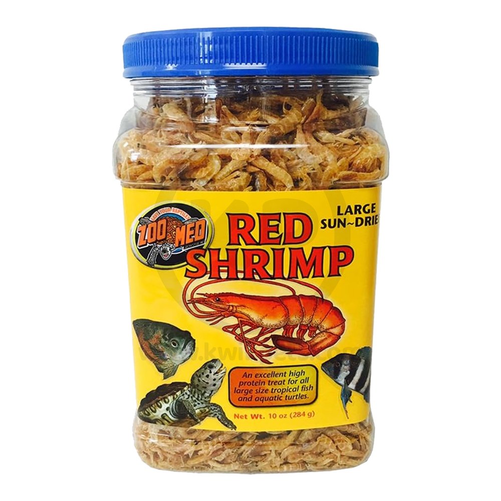 Zoo Med Sun-Dried Large Red Shrimp Reptile Food 10-oz