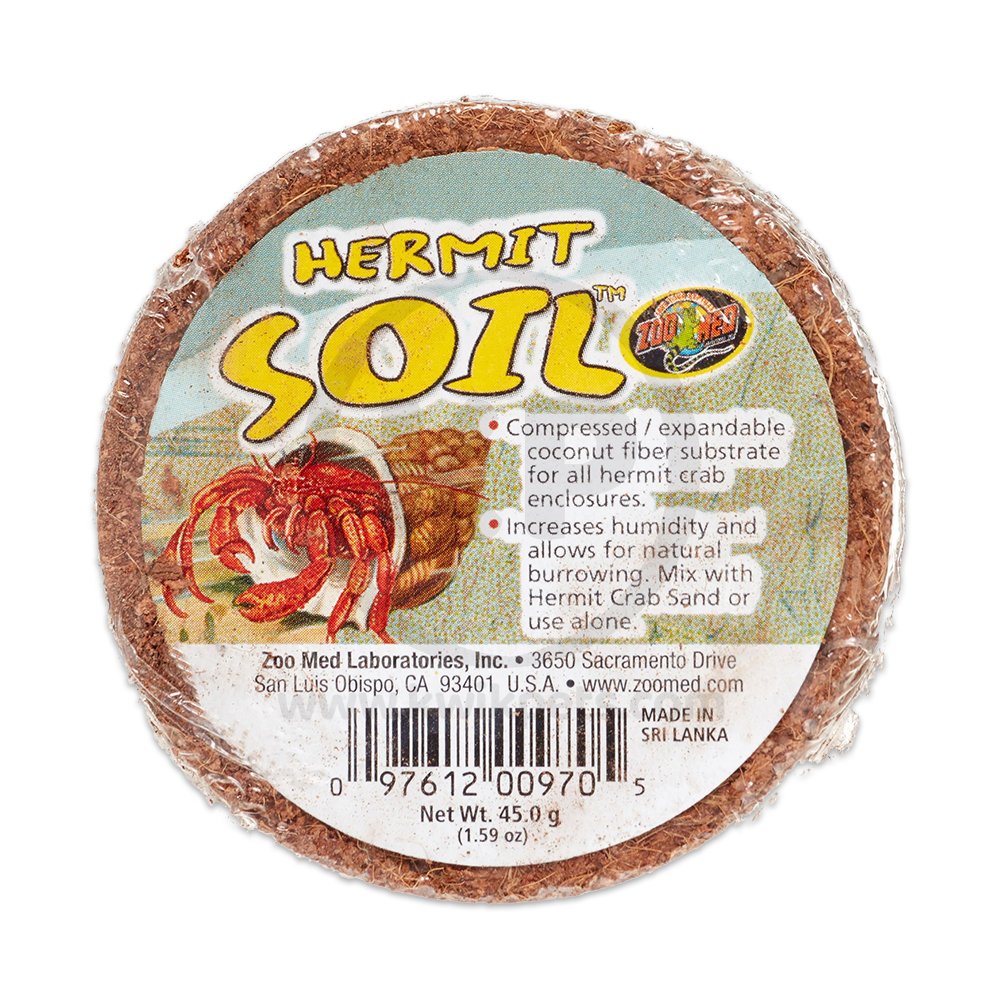 Zoo Med Hermit Soil Natural Coconut Fiber Substrate 45g