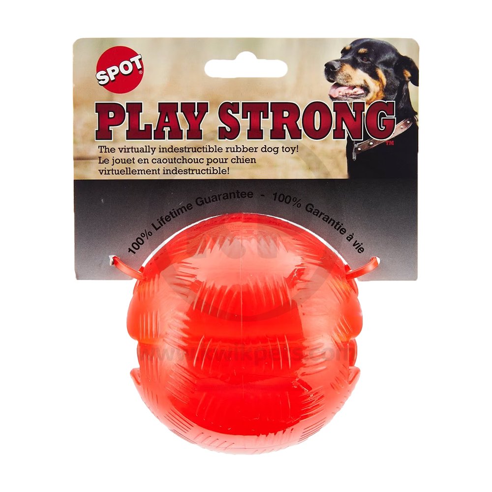 Ethical Pet Spot Play Strong Ball Dog Toy Large 3.75-in