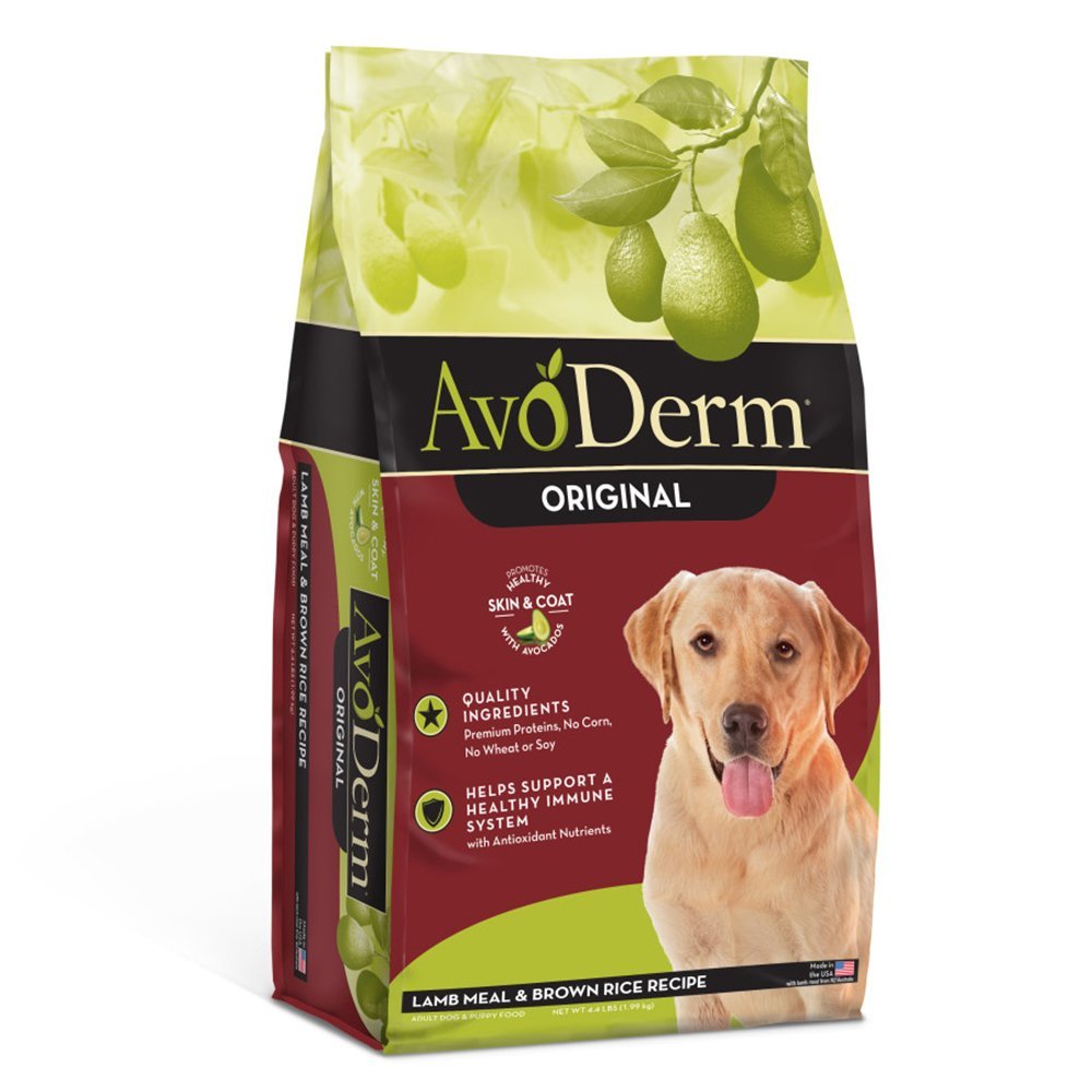 AvoDerm Natural Original Lamb Meal & Brown Rice Recipe Dry Dog Food 4.4-lb