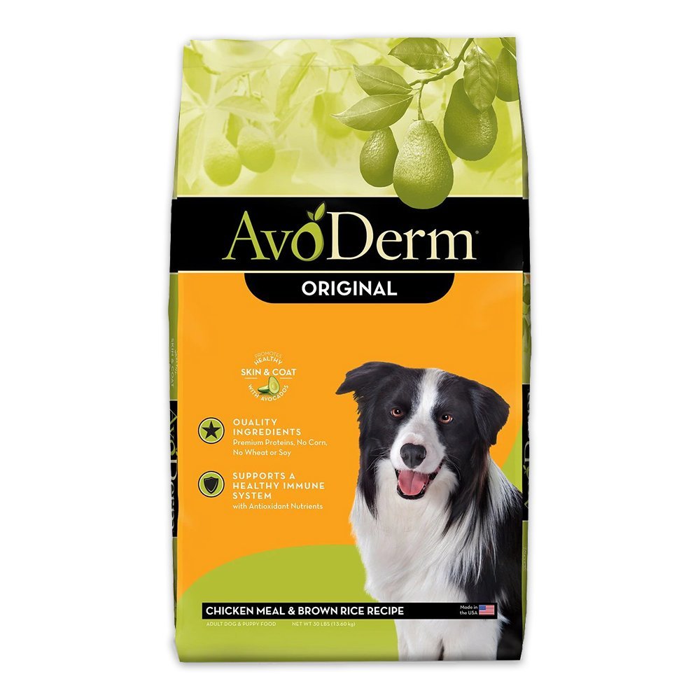 AvoDerm Natural Original Chicken Meal & Brown Rice Dry Dog Food 30-lb