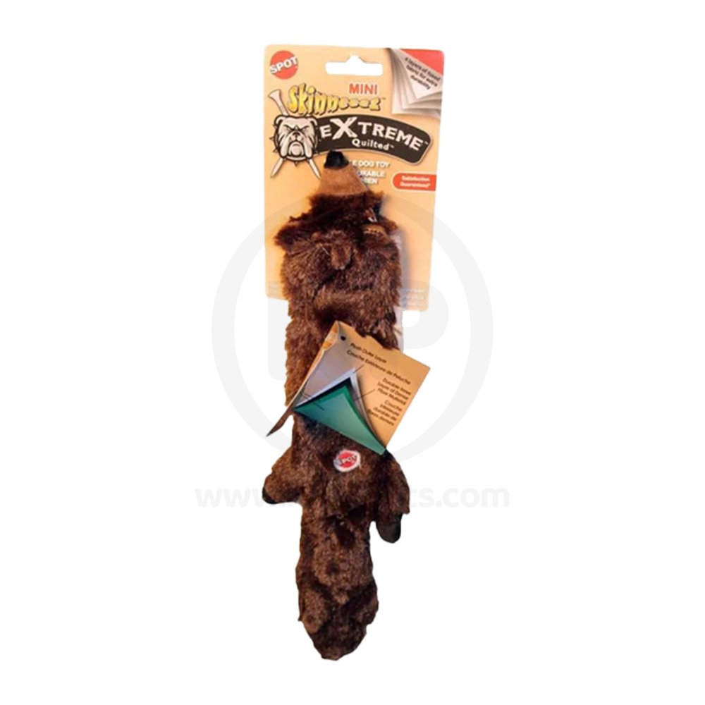 Skinneeez Extreme Quilted Dog Toy Beaver 14-in