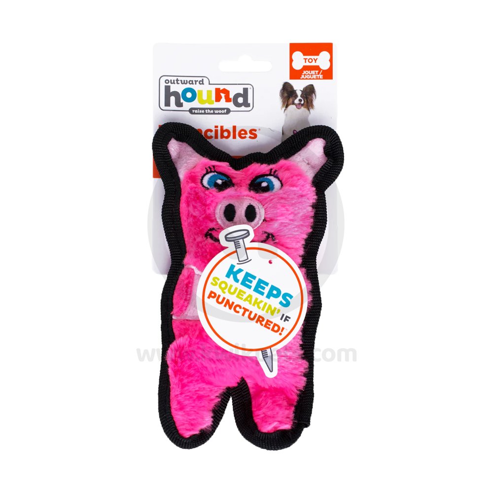 Outward Hound Invincibles Mini Dog Toy Pig XS