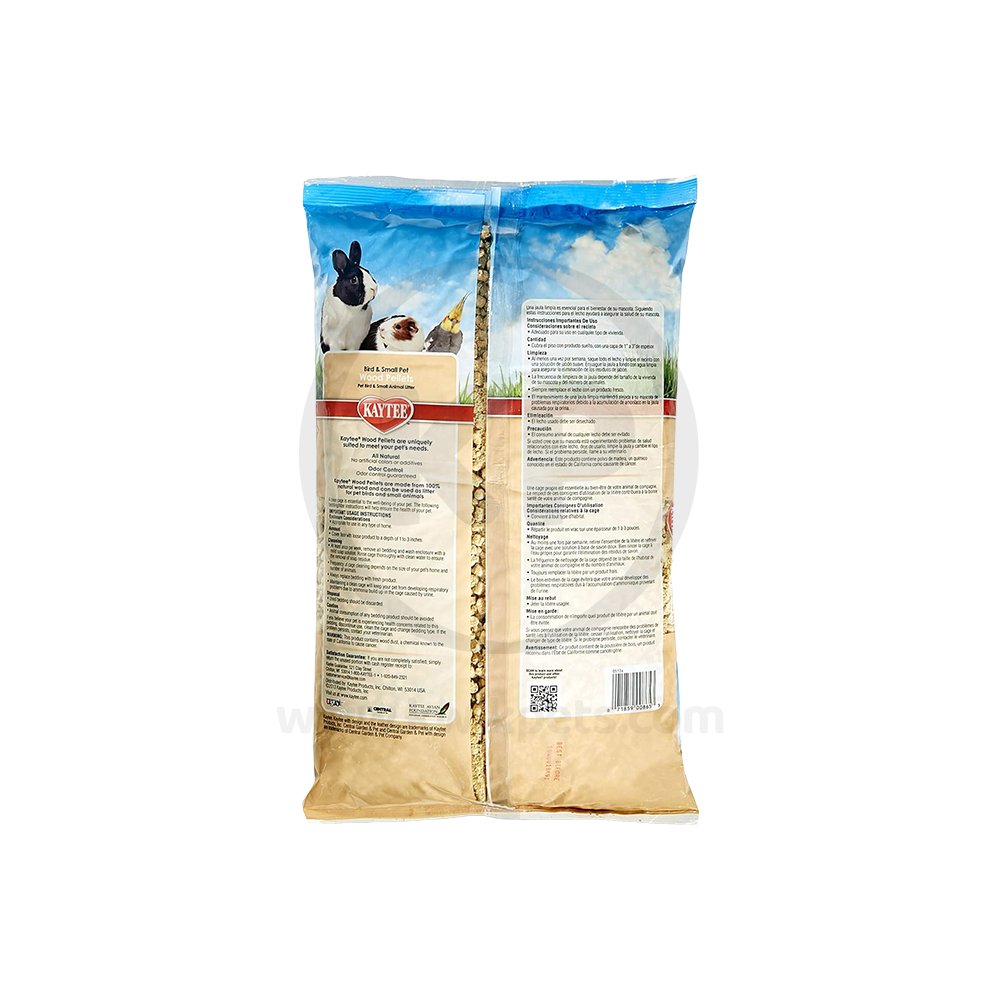 Kaytee Wood Pellets Litter for Bird & Small Pets 8-lb