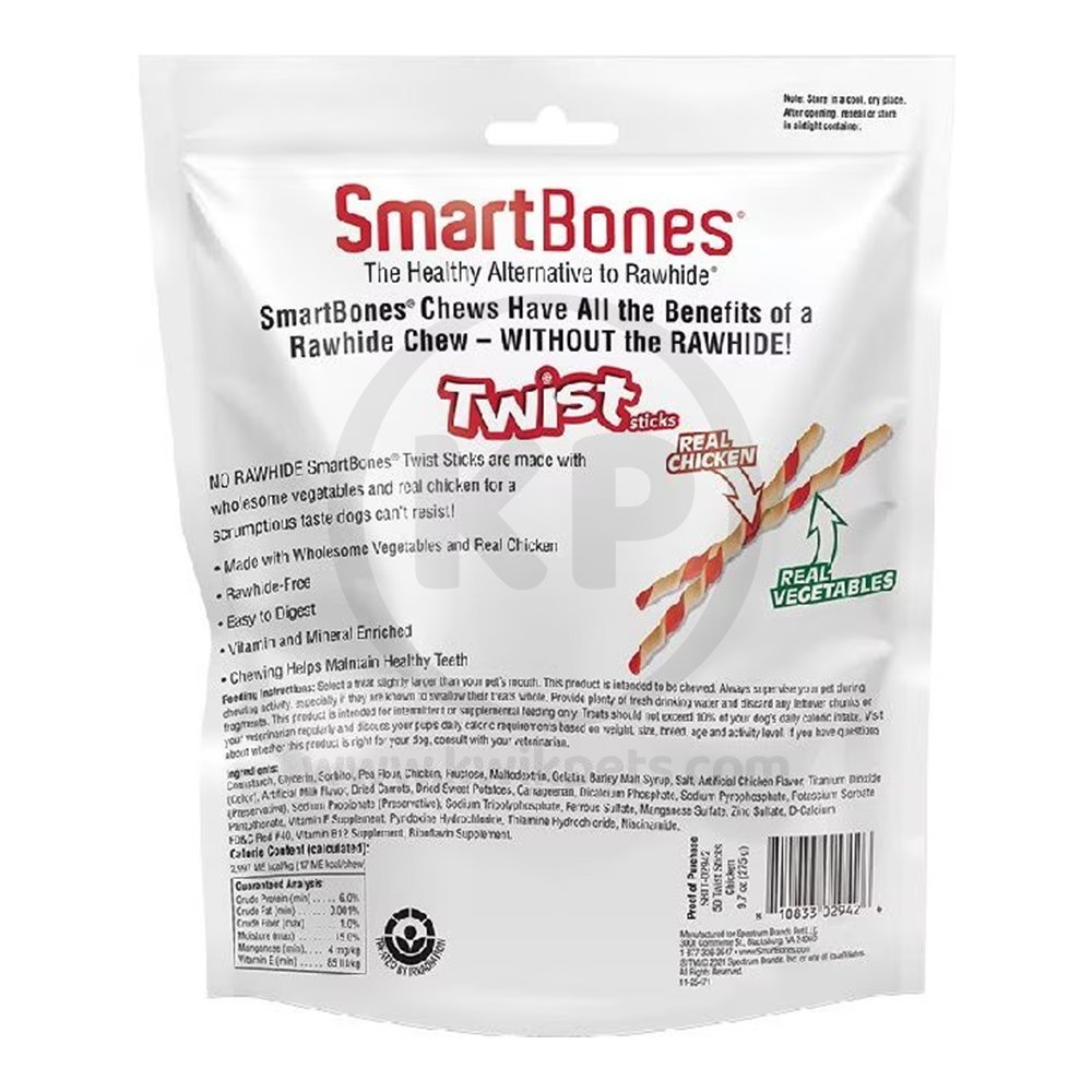 SmartBones Twist Sticks Dog Treat Chicken 50 Count 9.7-oz