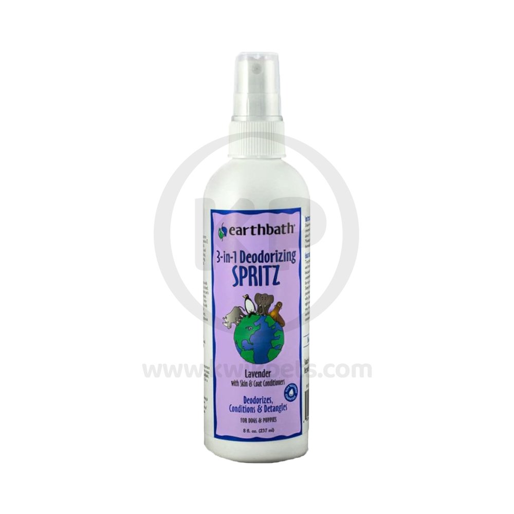 Earthbath 3-in-1 Deodorizing Spritz for Dogs Lavender 8-oz