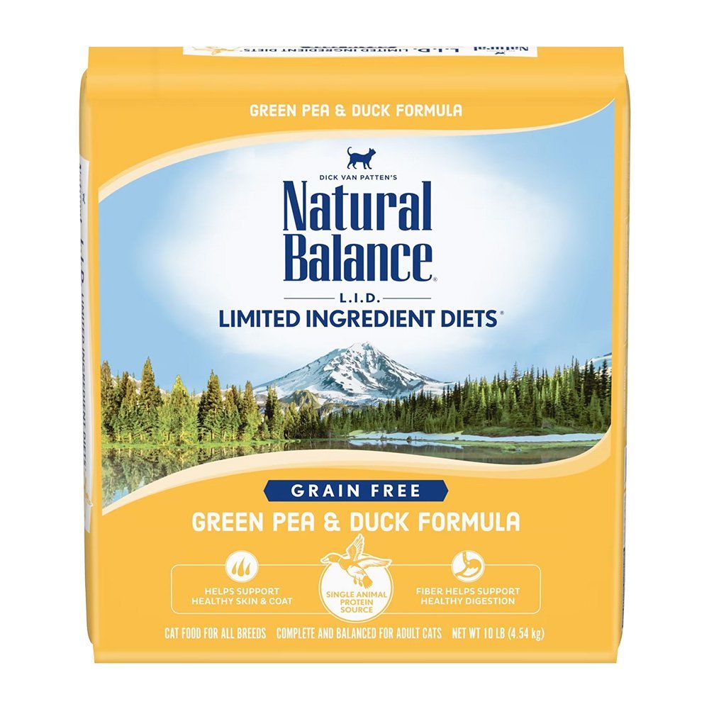 Natural Balance Pet Foods Limited Ingredient Reserve Grain Free Dry Cat Food Green Pea & Duck 10-lb